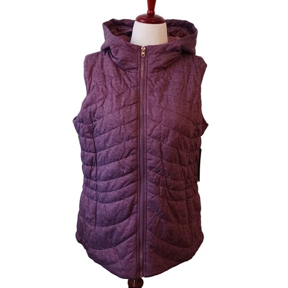 NEW Bagatelle Collection, 0X Quilted, Water Resistant Cold Weather Vest, Purple‎ - Picture 3 of 13